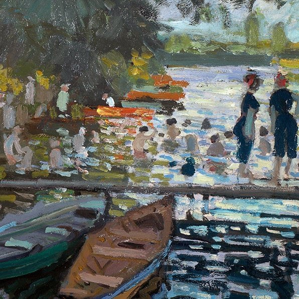 Bathers at la Grenouillère | Claude Monet | 1869