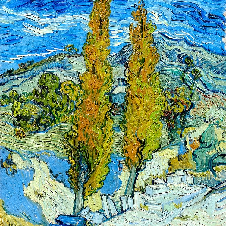 The Poplars at Saint-Rémy | Vincent Van Gogh | 1889