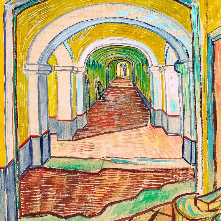 Corridor in the Asylum | Vincent Van Gogh | 1889
