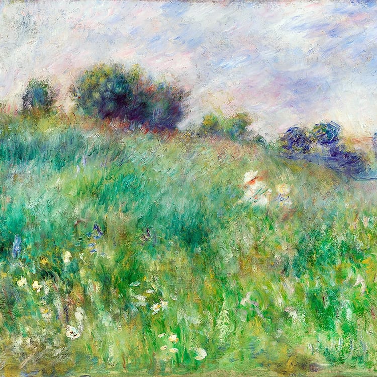 Pierre Auguste Renoir | Meadow La Prairie (1880) | FREE DIGITAL DOWNLOAD