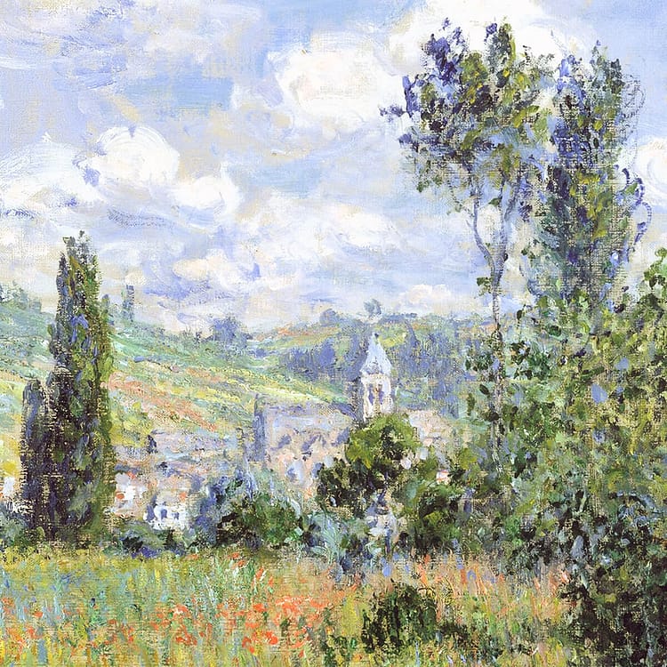 View of Vétheuil | (1880) | Claude Monet | FREE DIGITAL DOWNLOAD