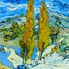 Two Poplars at Saint-Rémy (1889) | Vincent Van Gogh | FREE DIGITAL DOWNLOAD