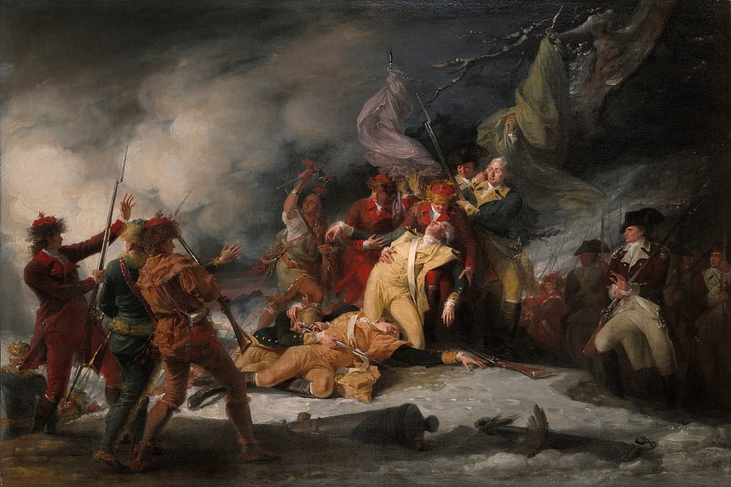 The Death of General Montgomery in the Attack on Quebec December 31 1775