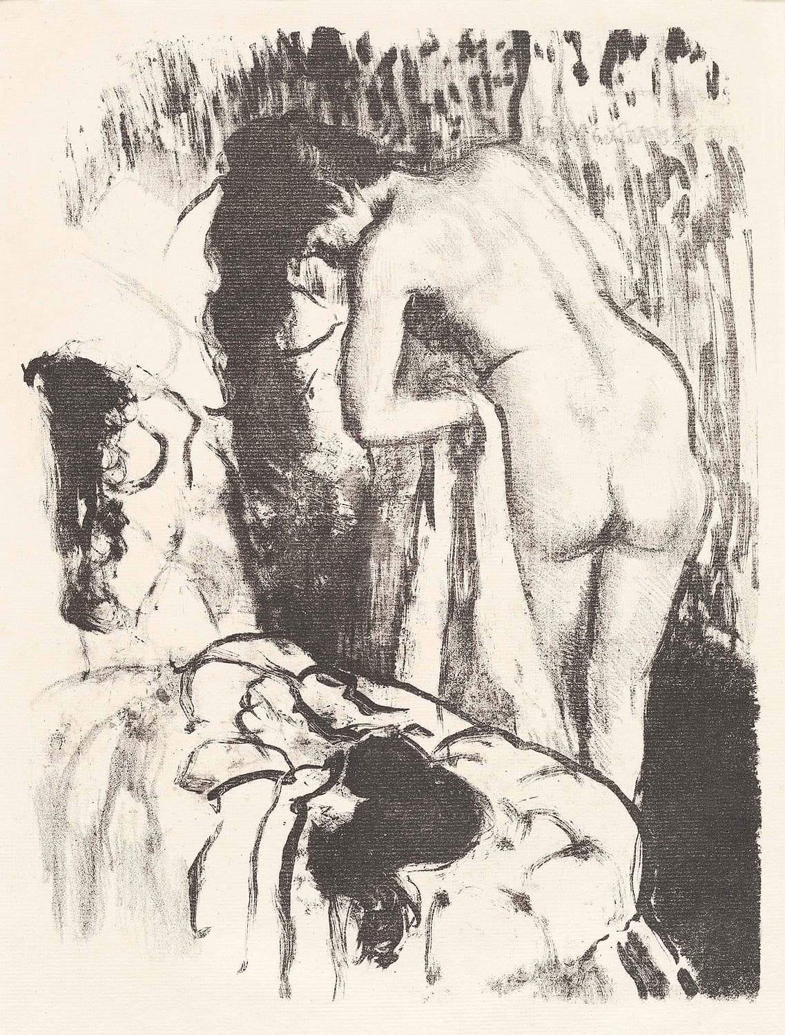 Nude Woman Standing Drying Herself edgar degas