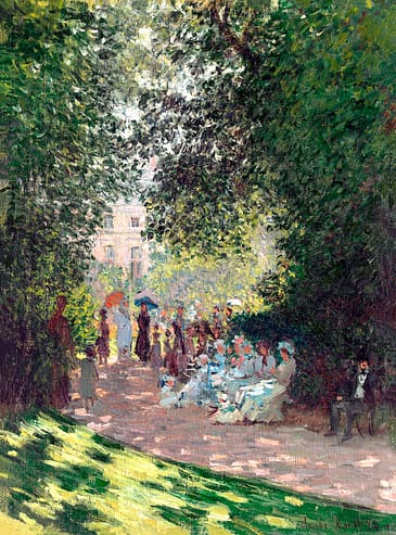 The Parc Monceau (1878) by Claude Monet