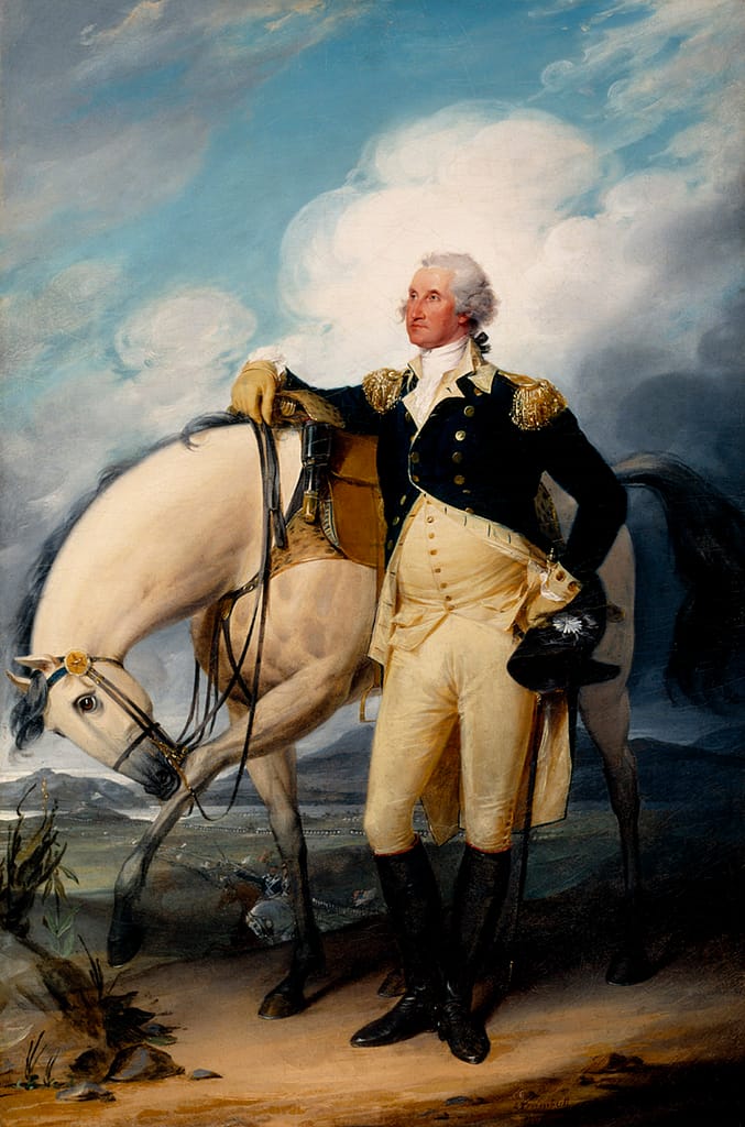 Washington at Verplancks Point by John Trumbull 1