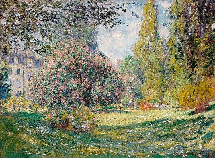 Le Parc Monceau Landscape by Claude Monet