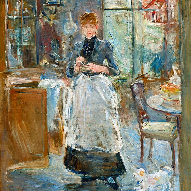 In The Dining Room (1886) | Berthe Morisot | FREE DIGITAL DOWNLOAD
