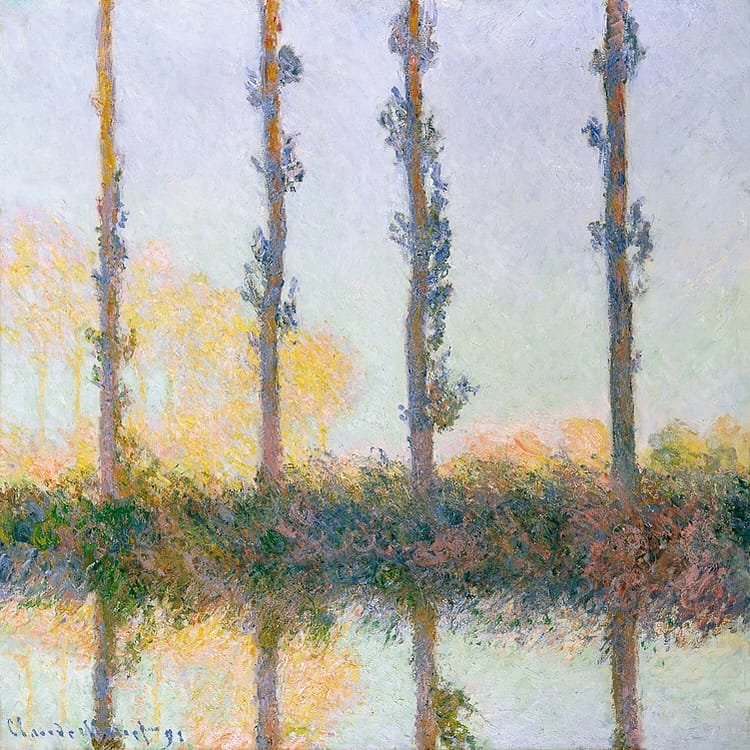 The Four Trees (1891) | Claude Monet | FREE DIGITAL DOWNLOAD