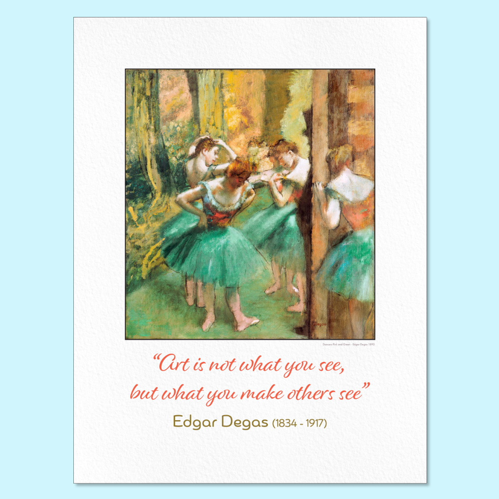 Edgar Degas Dancers Pink and Green